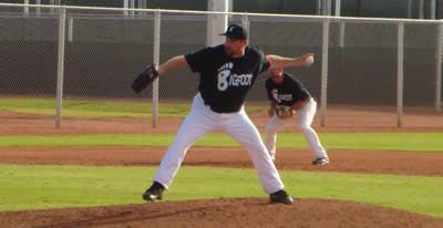 2009 World Series 25+ Central West Coast Bigfoot Codiga Throws a Pitch