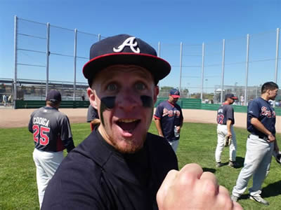 Andy Evert Celebrating The Braves Pacific Title!